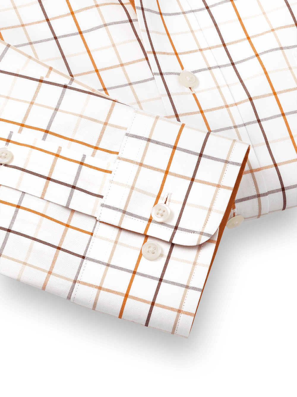 Alternate Image of Non-iron Cotton Check Dress Shirt With Contrast Trim-3