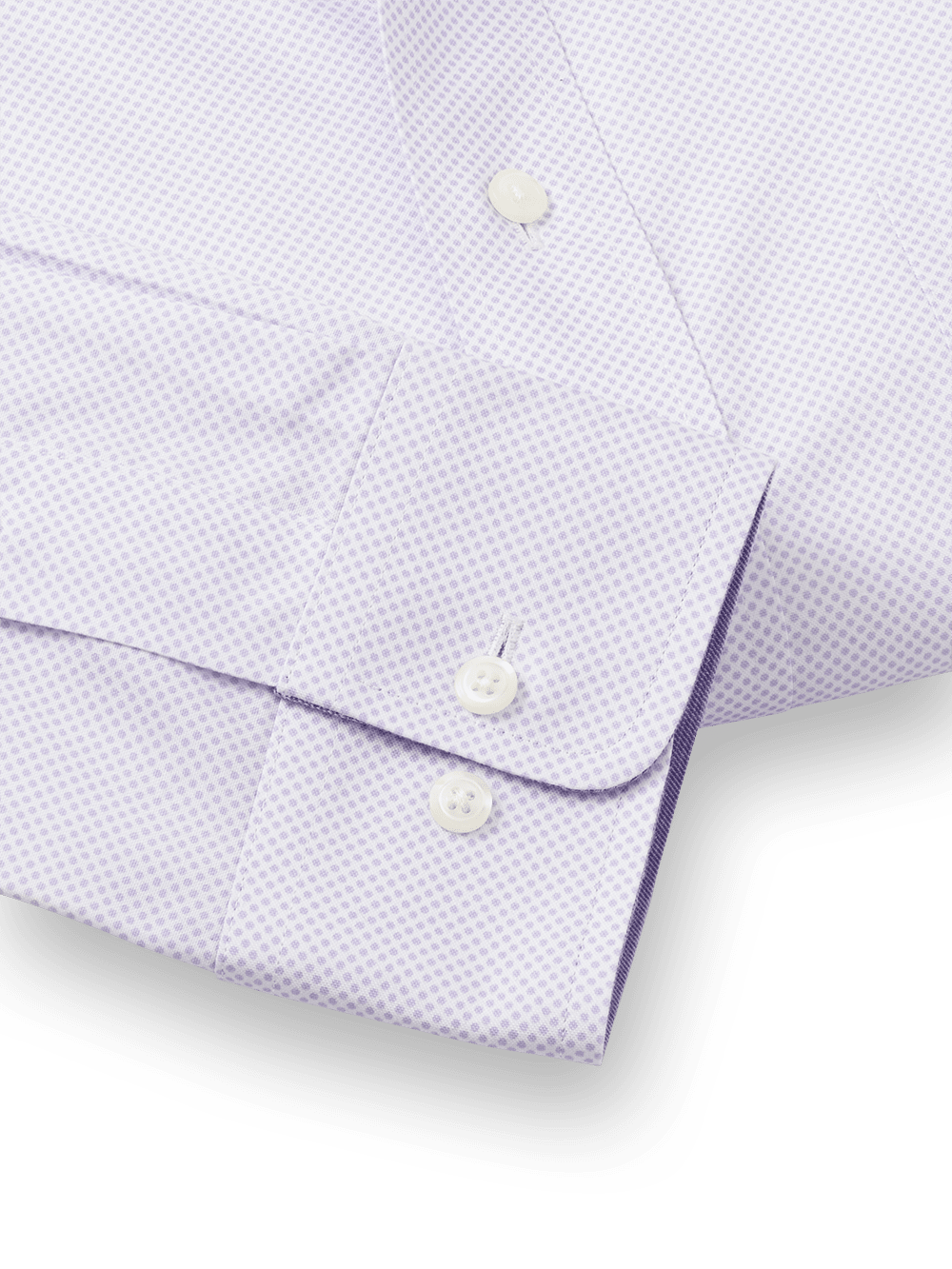 Alternate Image of Non-iron Cotton Circle Print Dress Shirt With Contrast Trim-3