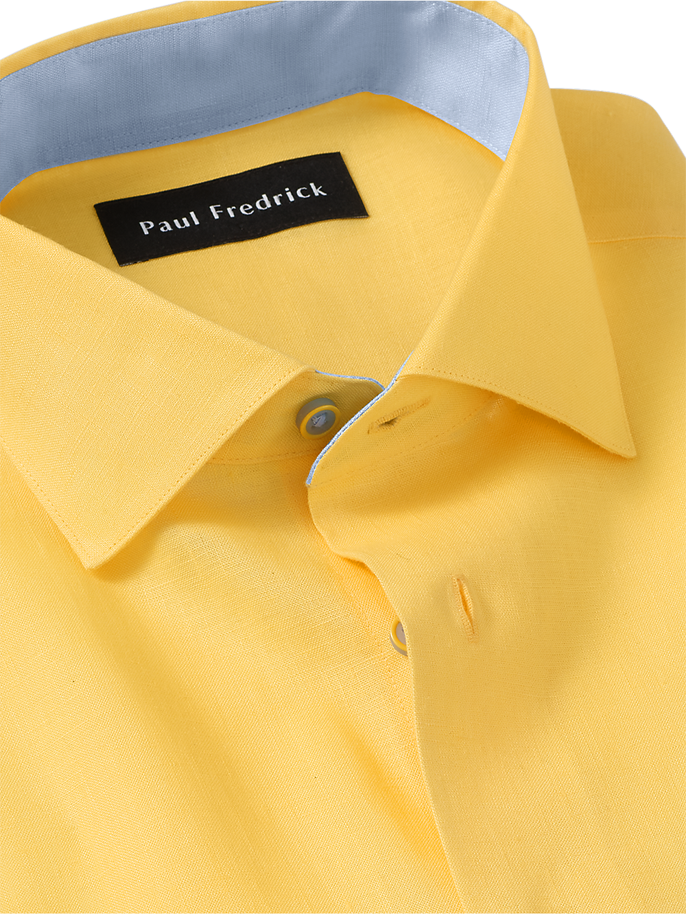 Alternate Image of Non-iron Linen Solid Dress Shirt With Contrast Trim-2