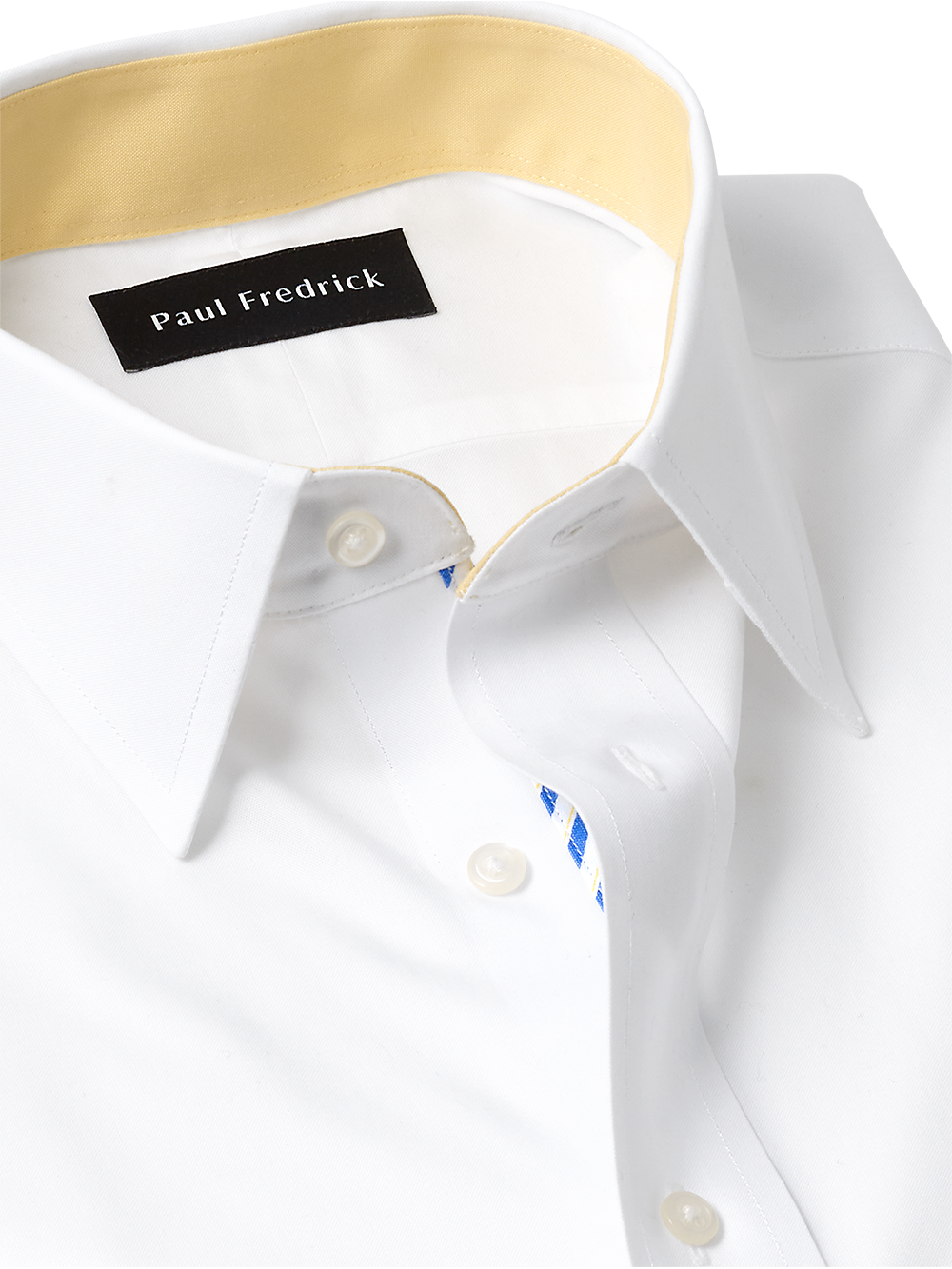 Alternate Image of Non-iron Cotton Solid Dress Shirt With Contrast Trim-2