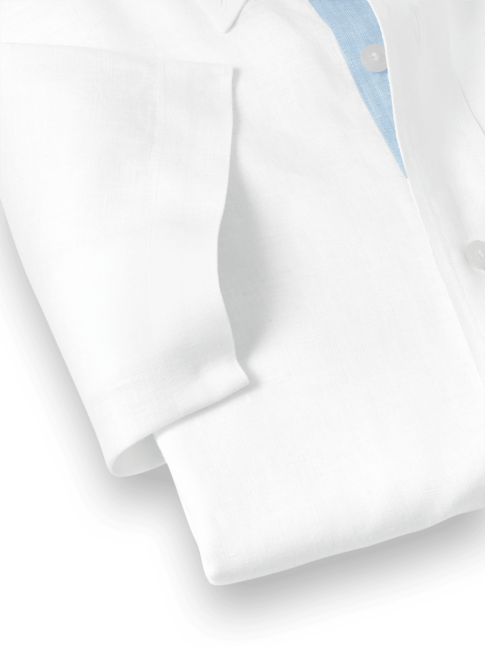 Alternate Image of Non-iron Linen Solid Dress Shirt With Contrast Trim-3