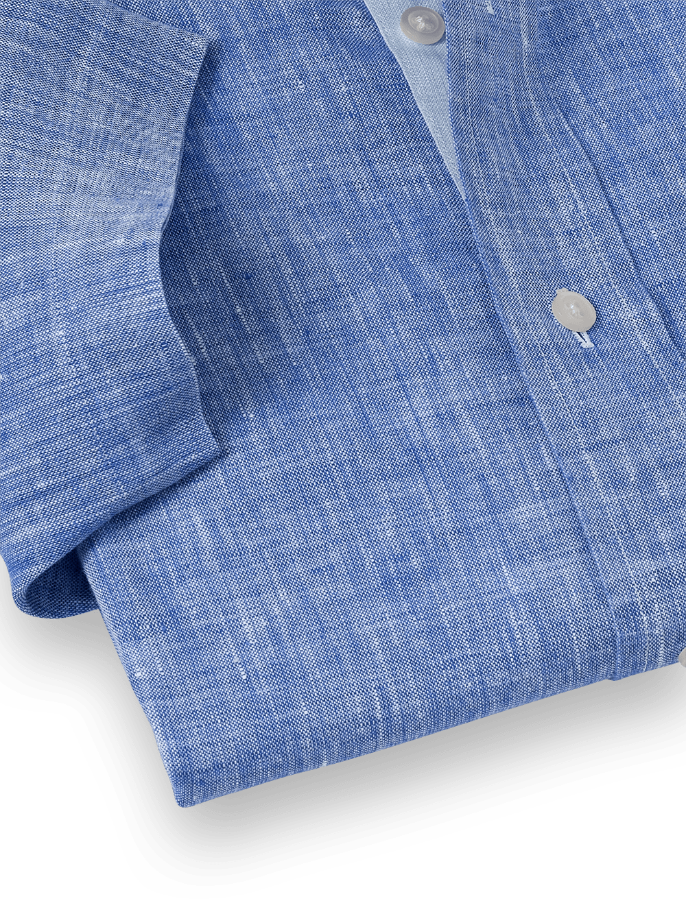 Alternate Image of Non-iron Linen Solid Dress Shirt With Contrast Trim-3