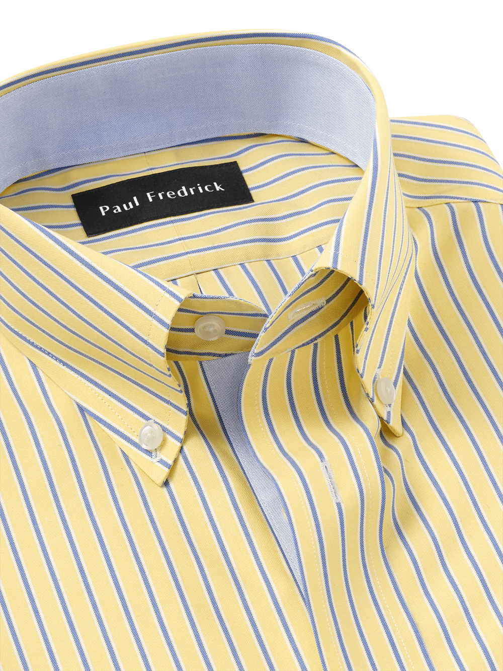 Alternate Image of Non-iron Cotton Stripe Dress Shirt With Contrast Trim-2