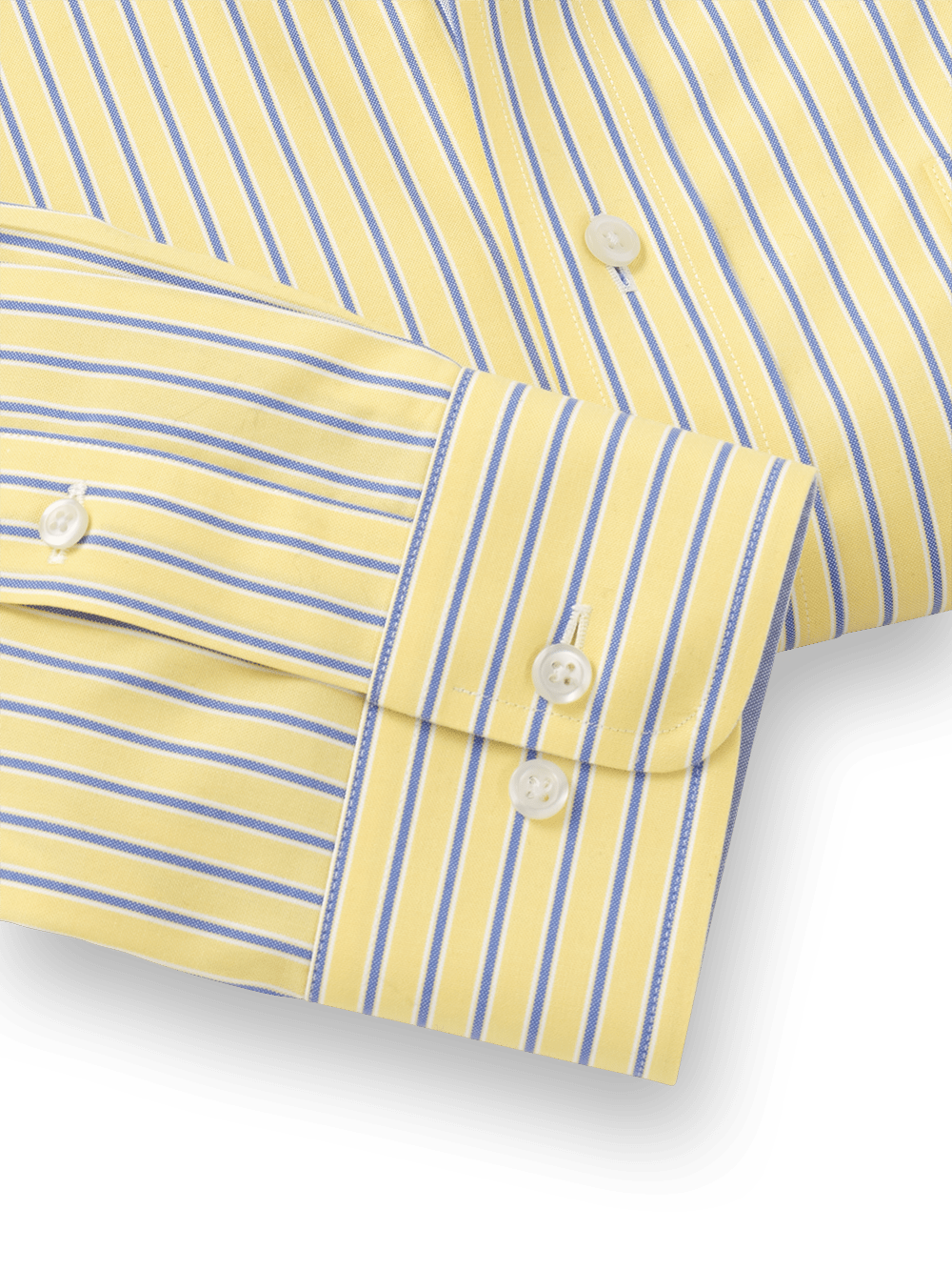 Alternate Image of Non-iron Cotton Stripe Dress Shirt With Contrast Trim-3