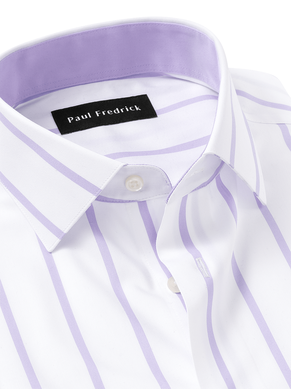 Alternate Image of Non-iron Cotton Stripe Dress Shirt With Contrast Trim-2