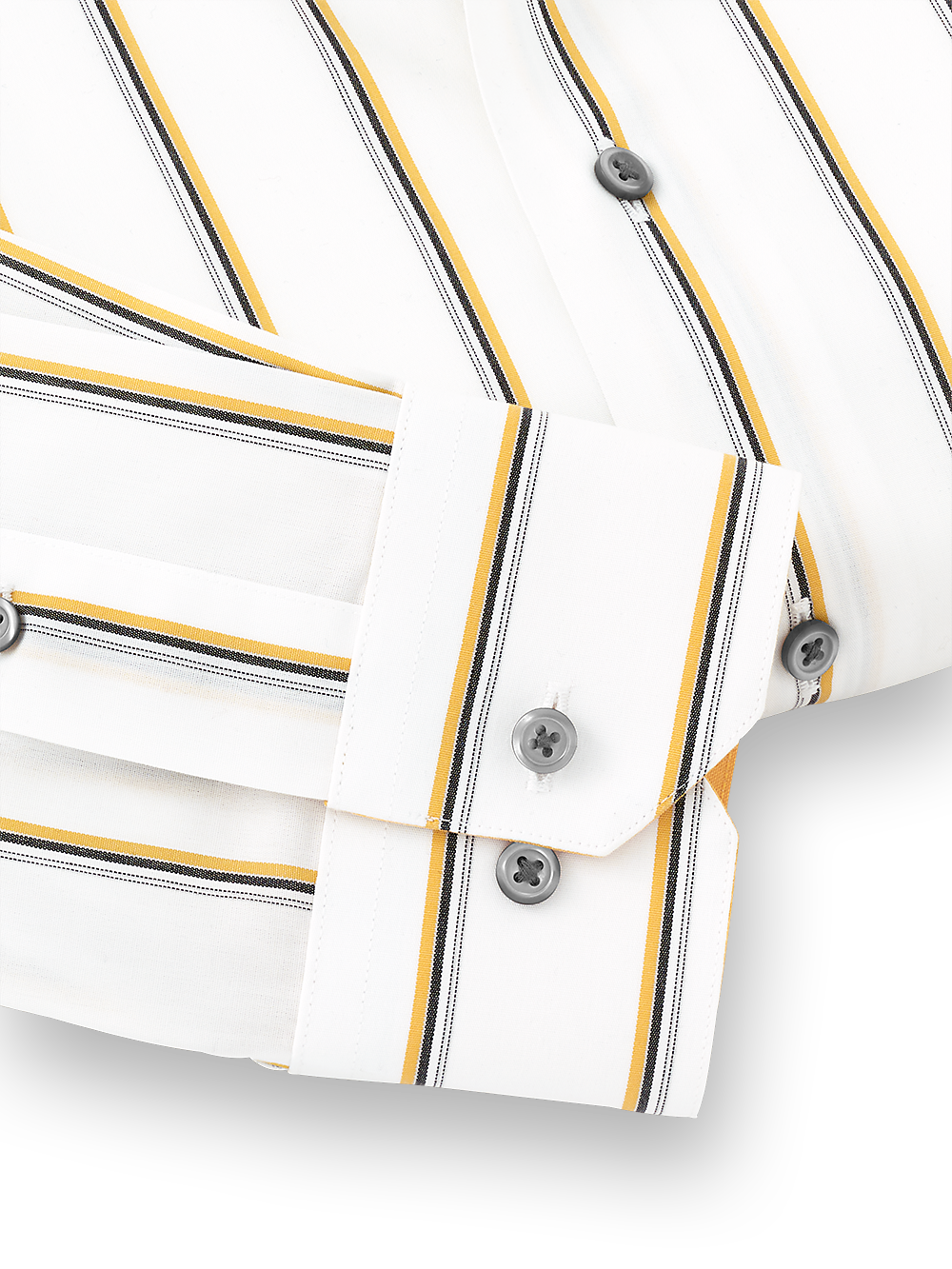 Alternate Image of Non-iron Cotton Stripe Dress Shirt With Contrast Trim-3