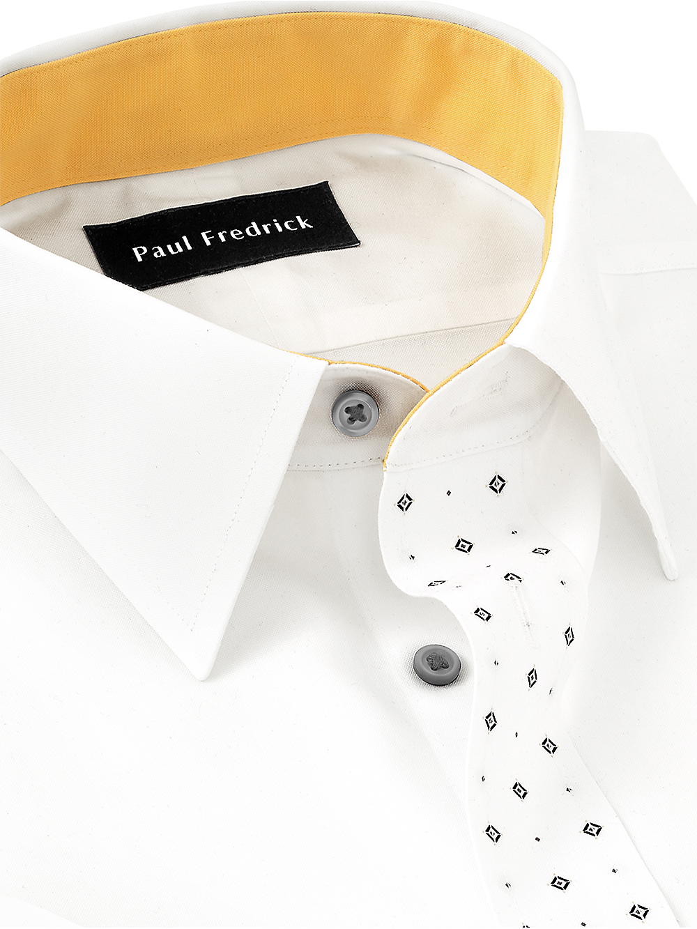 Alternate Image of Non-iron Cotton Solid Dress Shirt With Contrast Trim-2