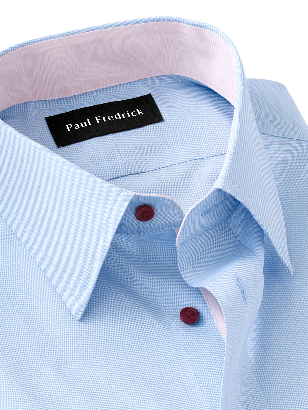 Alternate Image of Non-iron Cotton Solid Dress Shirt With Contrast Trim-6
