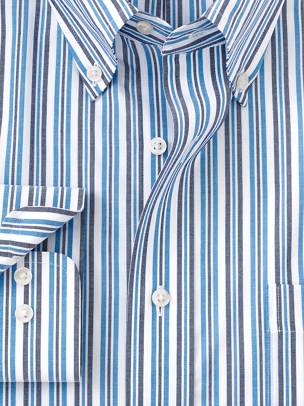 Alternate Image of Non-iron Cotton Stripe Dress Shirt-1