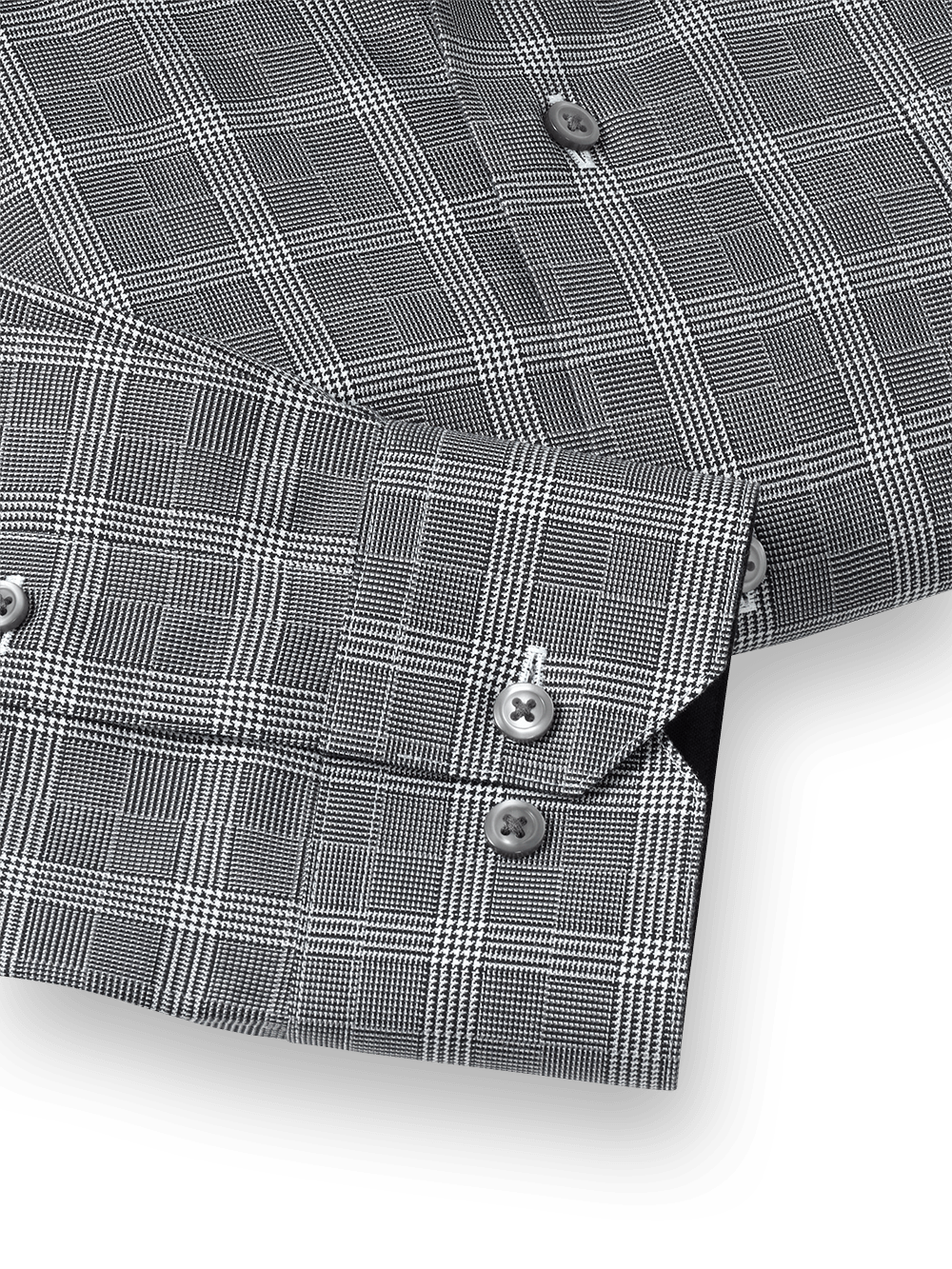 Alternate Image of Non-iron Cotton Plaid Dress Shirt With Contrast Trim-3