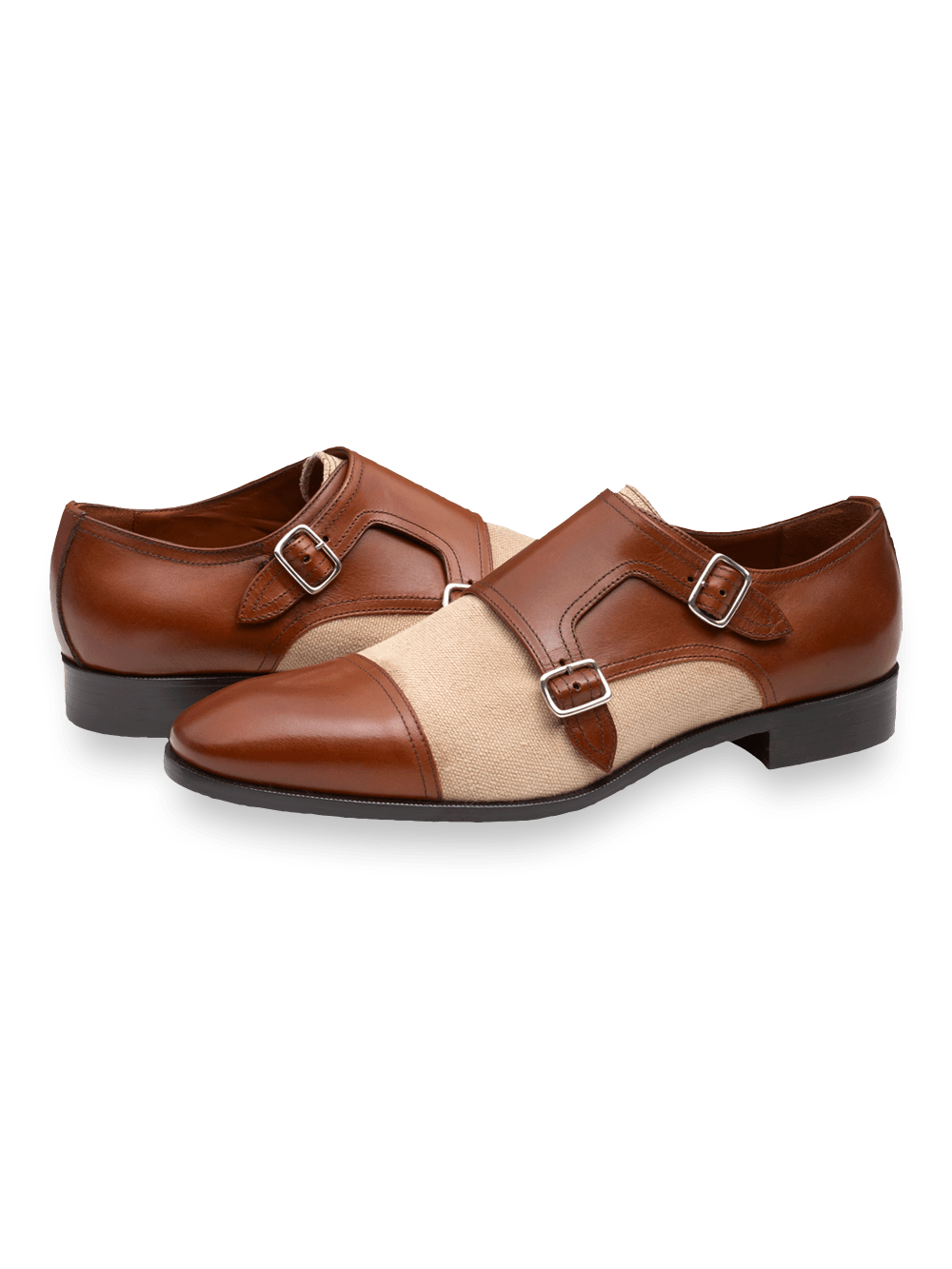 Product Image of Travis Double Monk Strap-Brown/Natural