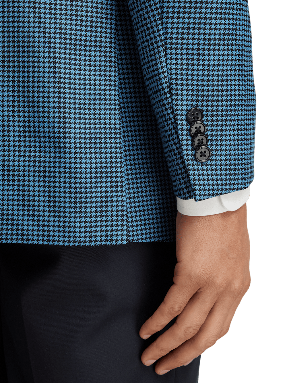 Alternate Image of Wool Houndstooth Single Breasted Peak Lapel Sport Coat-2