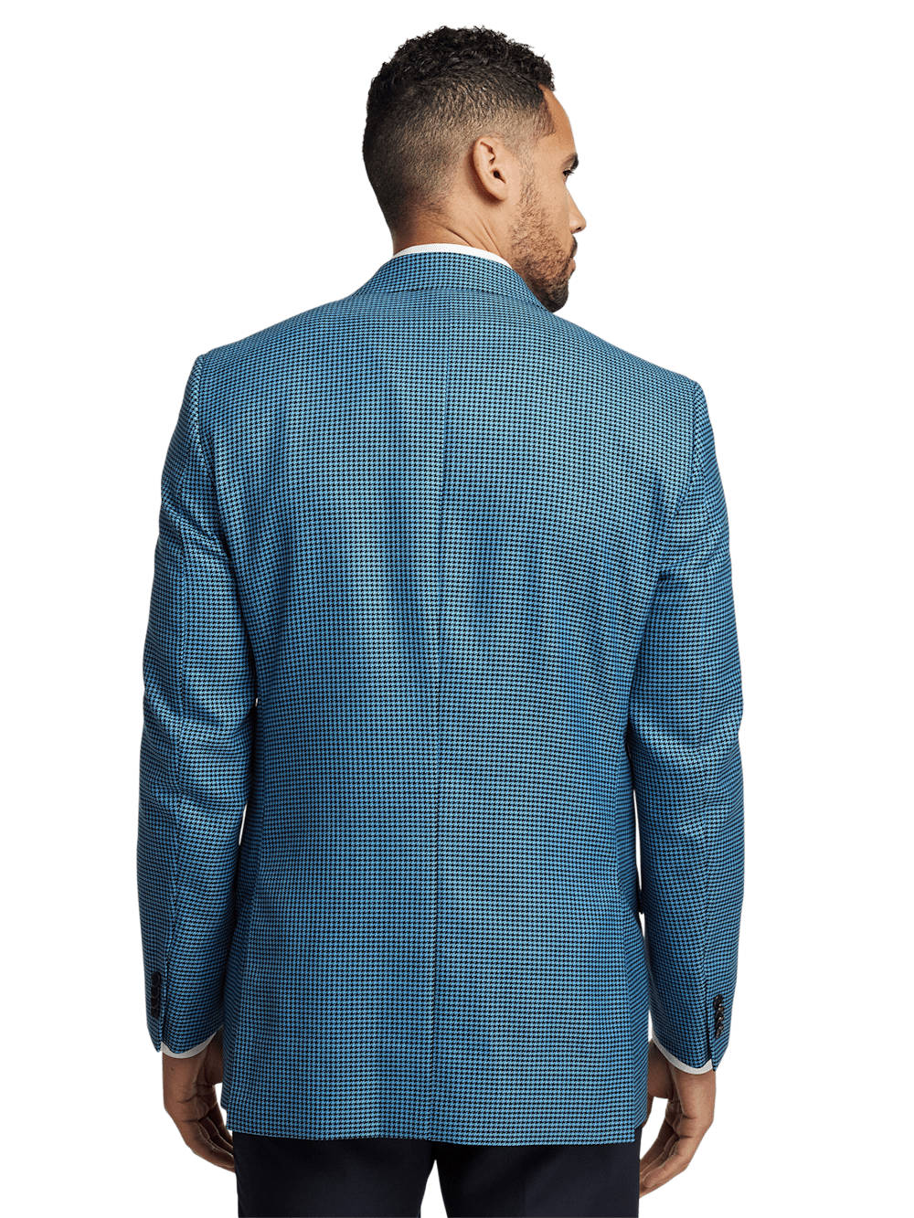 Alternate Image of Wool Houndstooth Single Breasted Peak Lapel Sport Coat-6