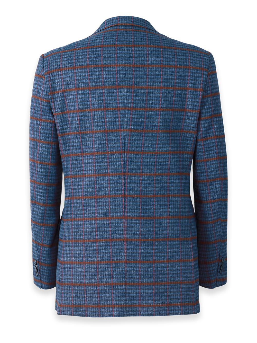 Alternate Image of Cotton Blend Plaid Notch Lapel Sport Coat-1