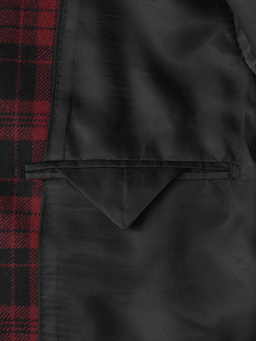 Alternate Image of Wool Plaid Single Breasted Notch Lapel Sport Coat-1