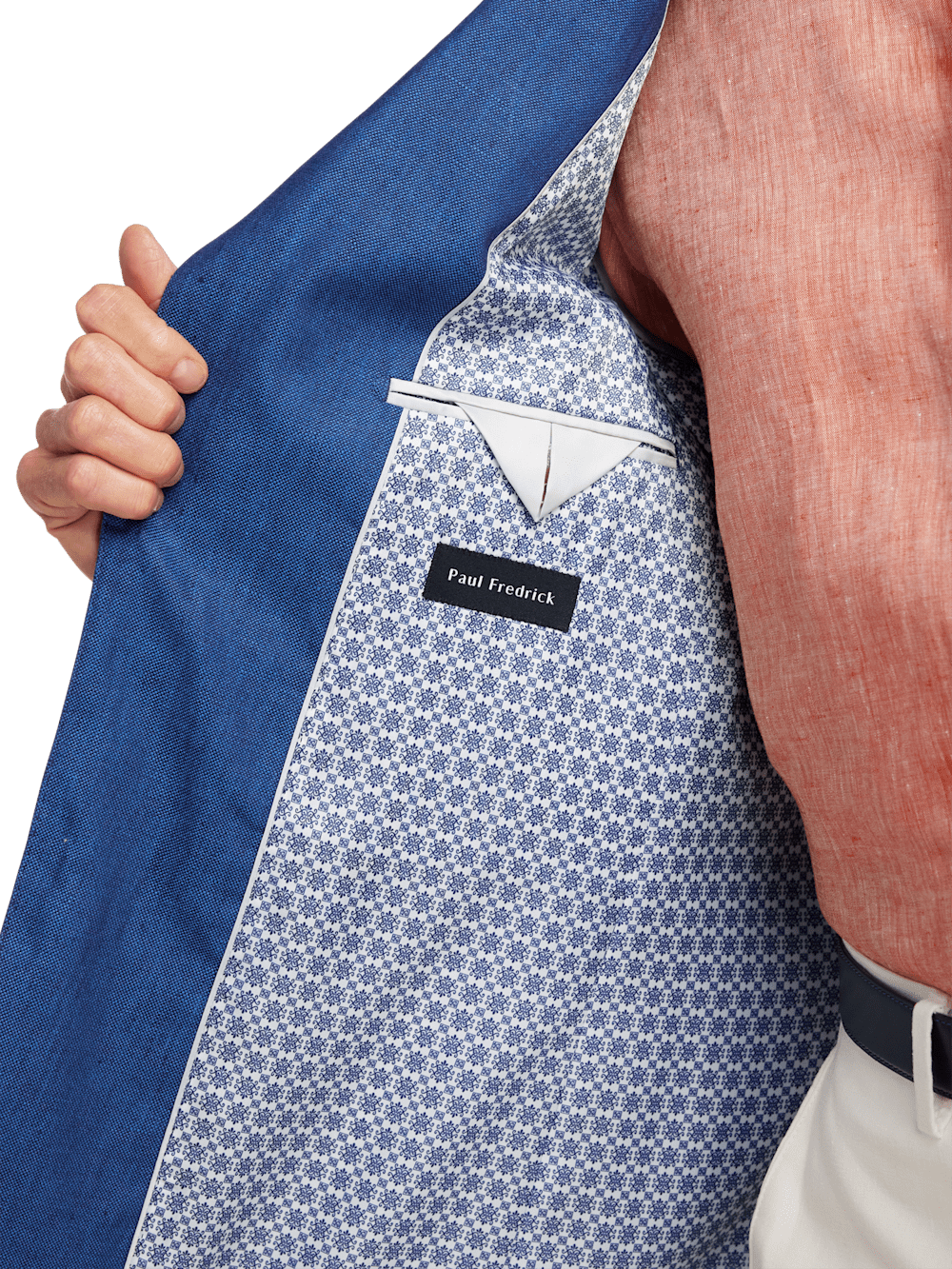 Alternate Image of Linen Single Breasted Notch Lapel Sport Coat-3