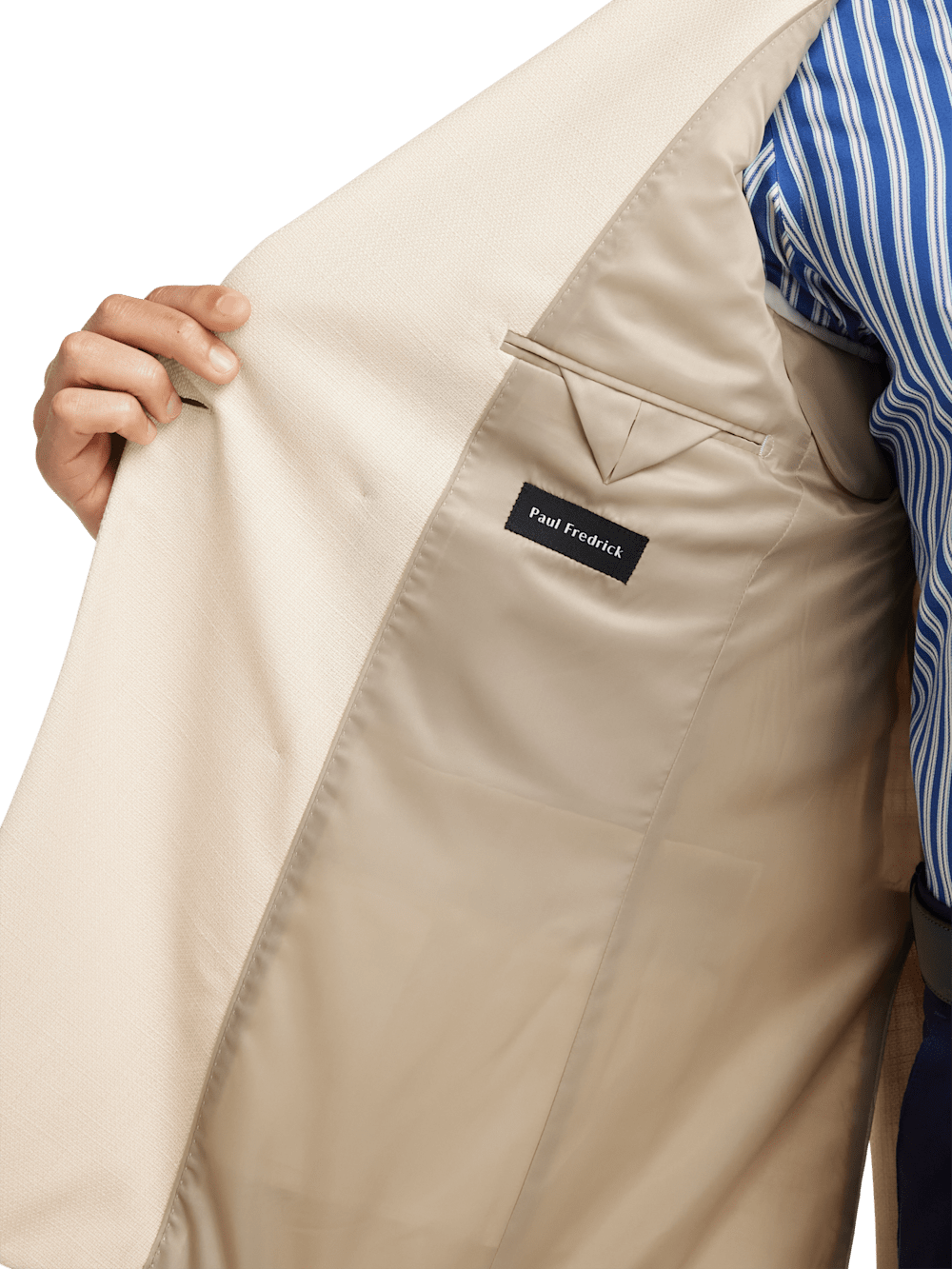 Alternate Image of Wool Blend Double Breasted Peak Lapel Sport Coat-3