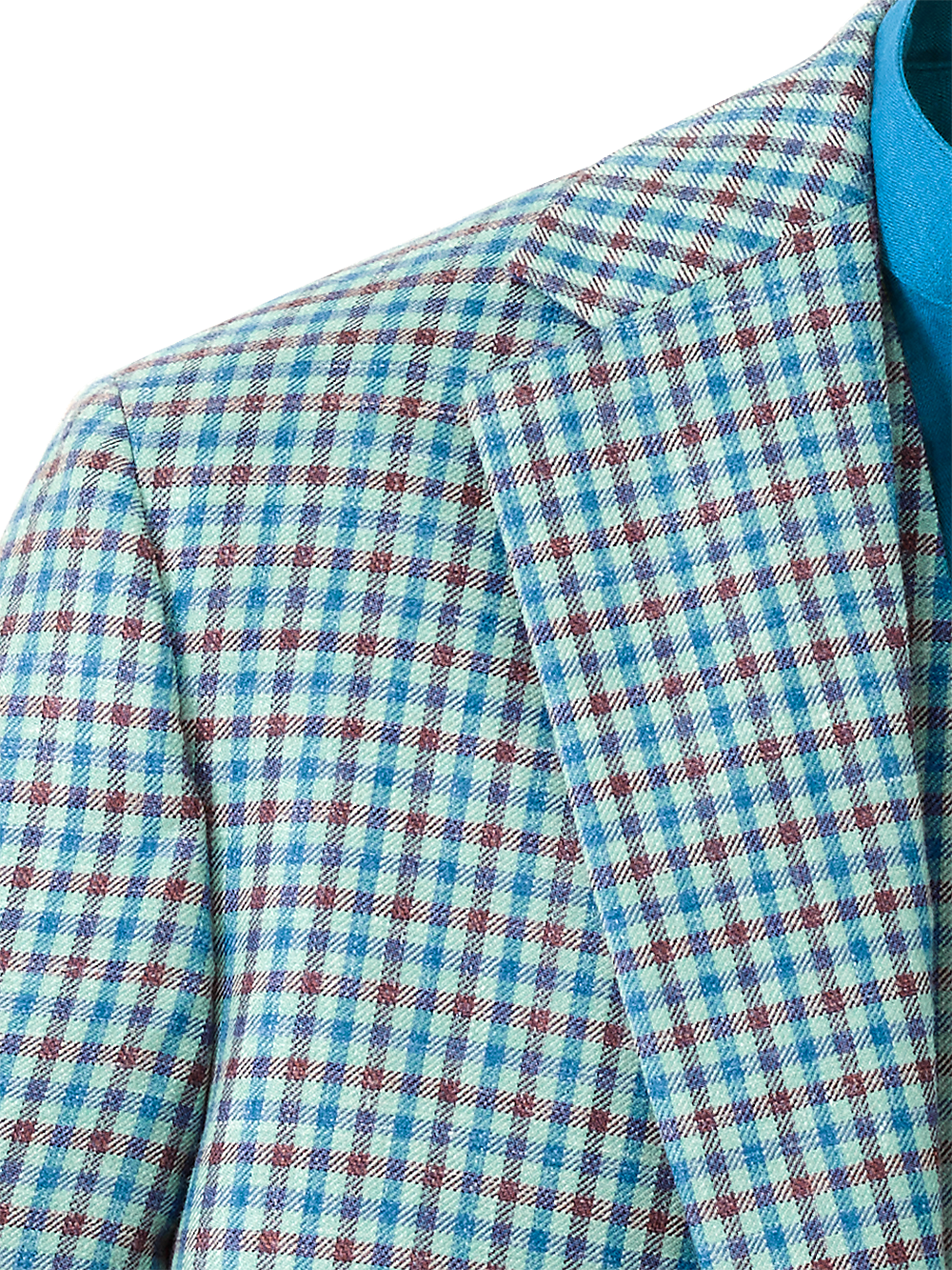 Alternate Image of Wool Blend Check Notch Lapel Sport Coat-3