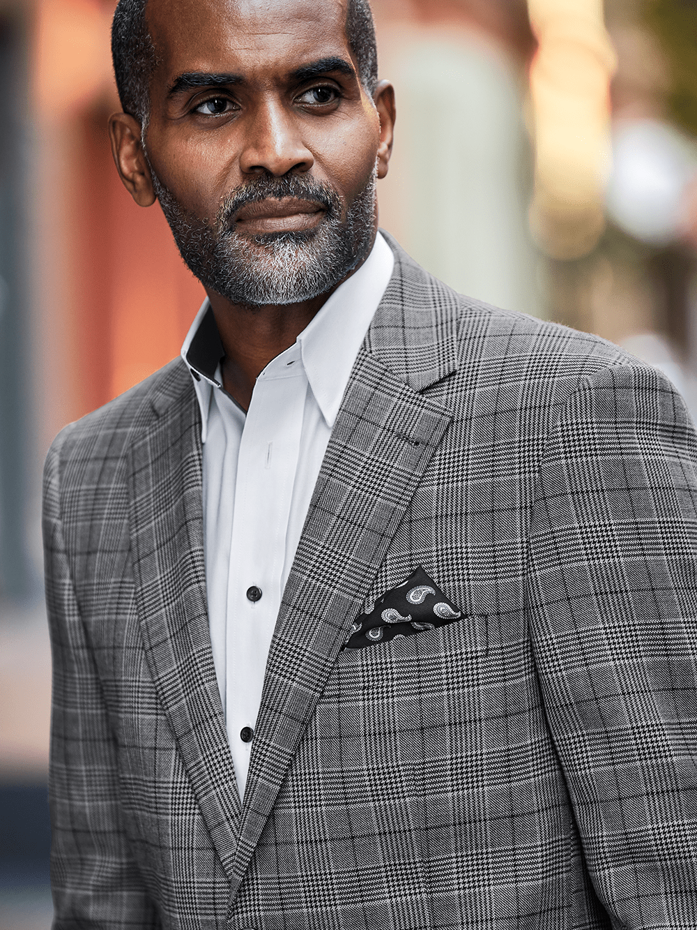 Alternate Image of Wool Plaid Single Breasted Notch Lapel Sport Coat-1