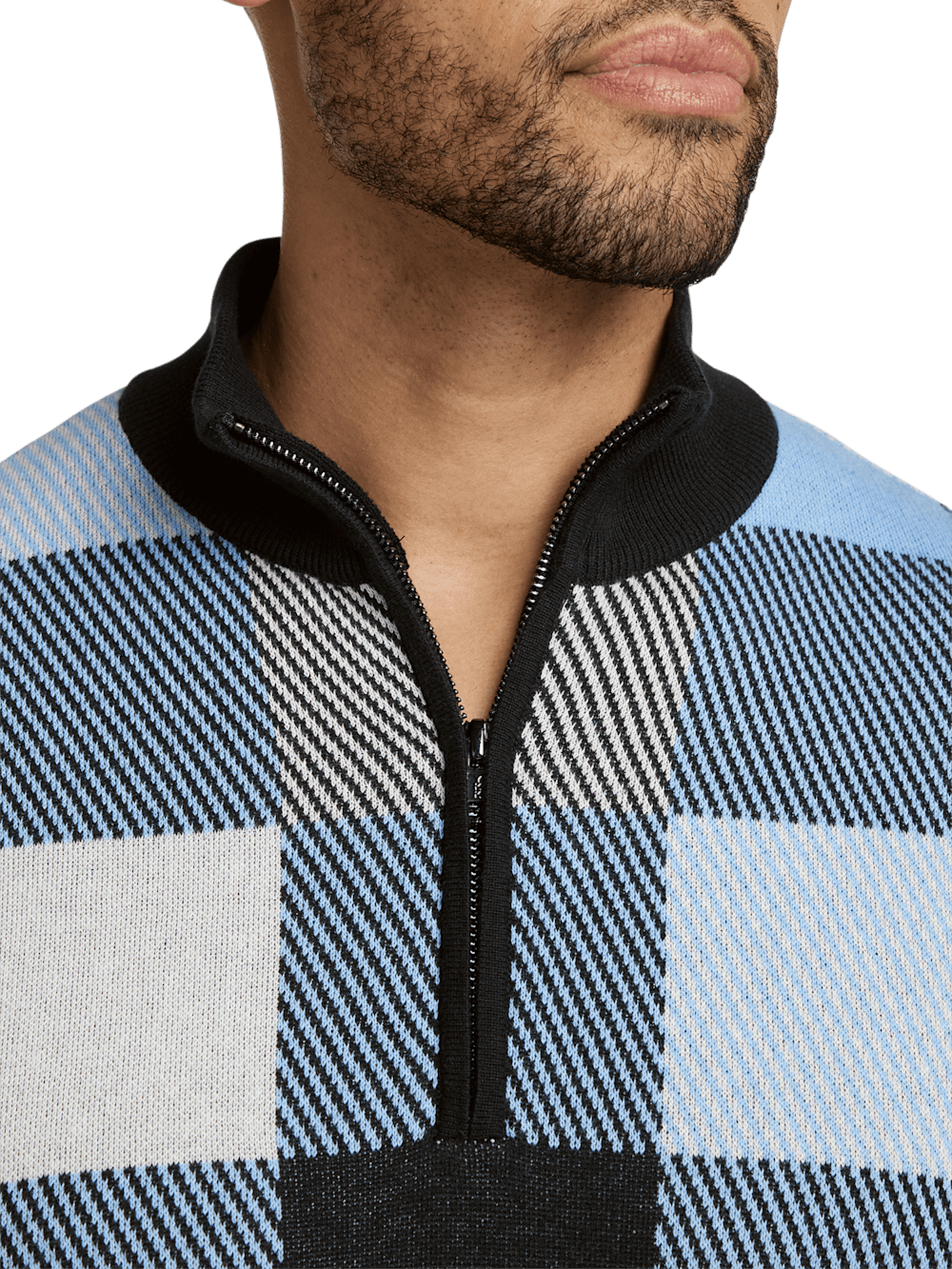 Alternate Image of Cotton Quarter Zip Mock Neck Sweater-2