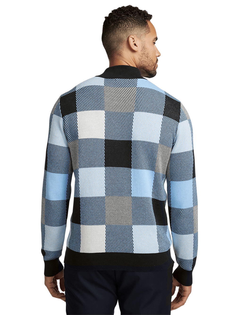 Alternate Image of Cotton Quarter Zip Mock Neck Sweater-4