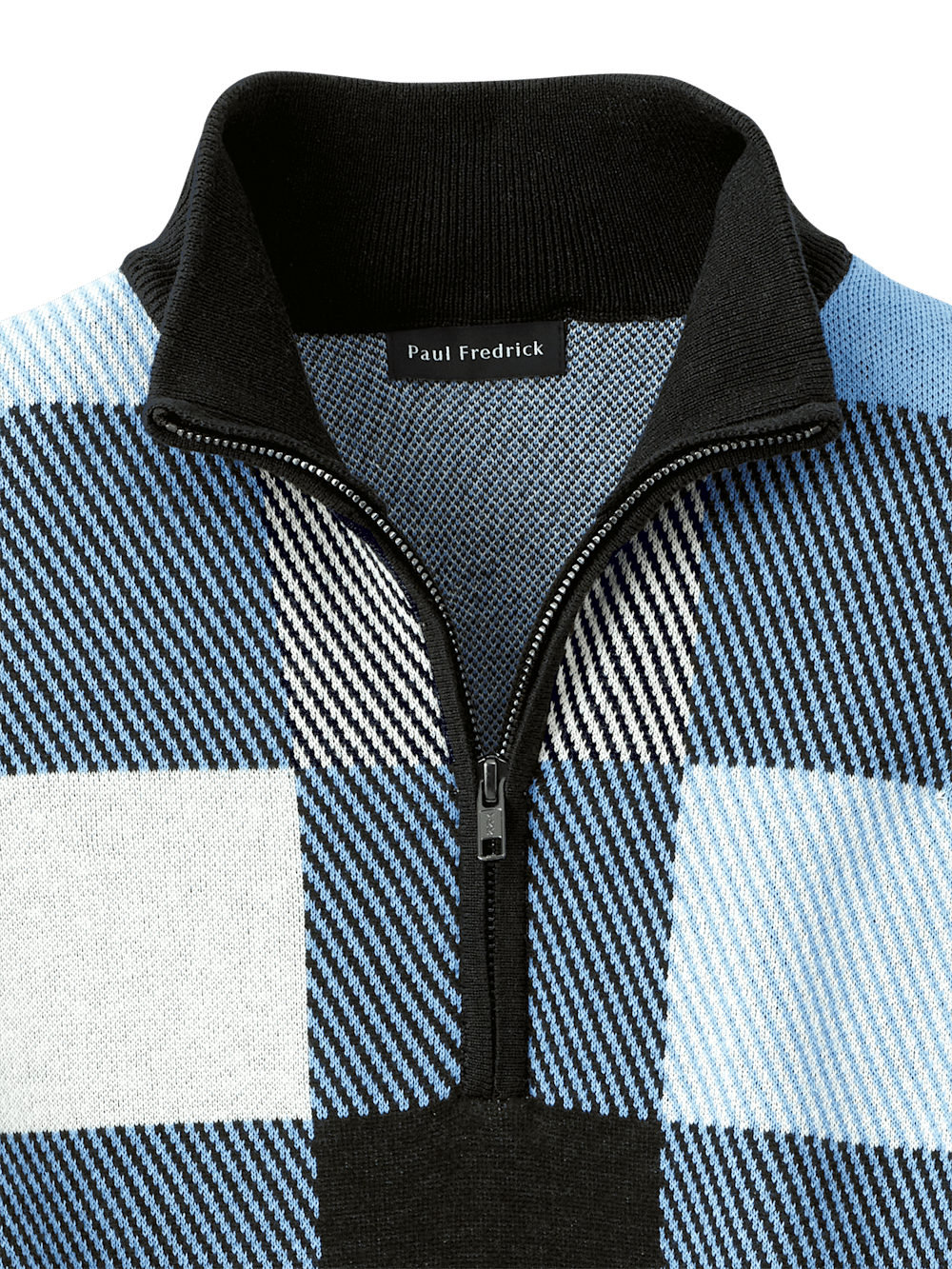 Alternate Image of Cotton Quarter Zip Mock Neck Sweater-5