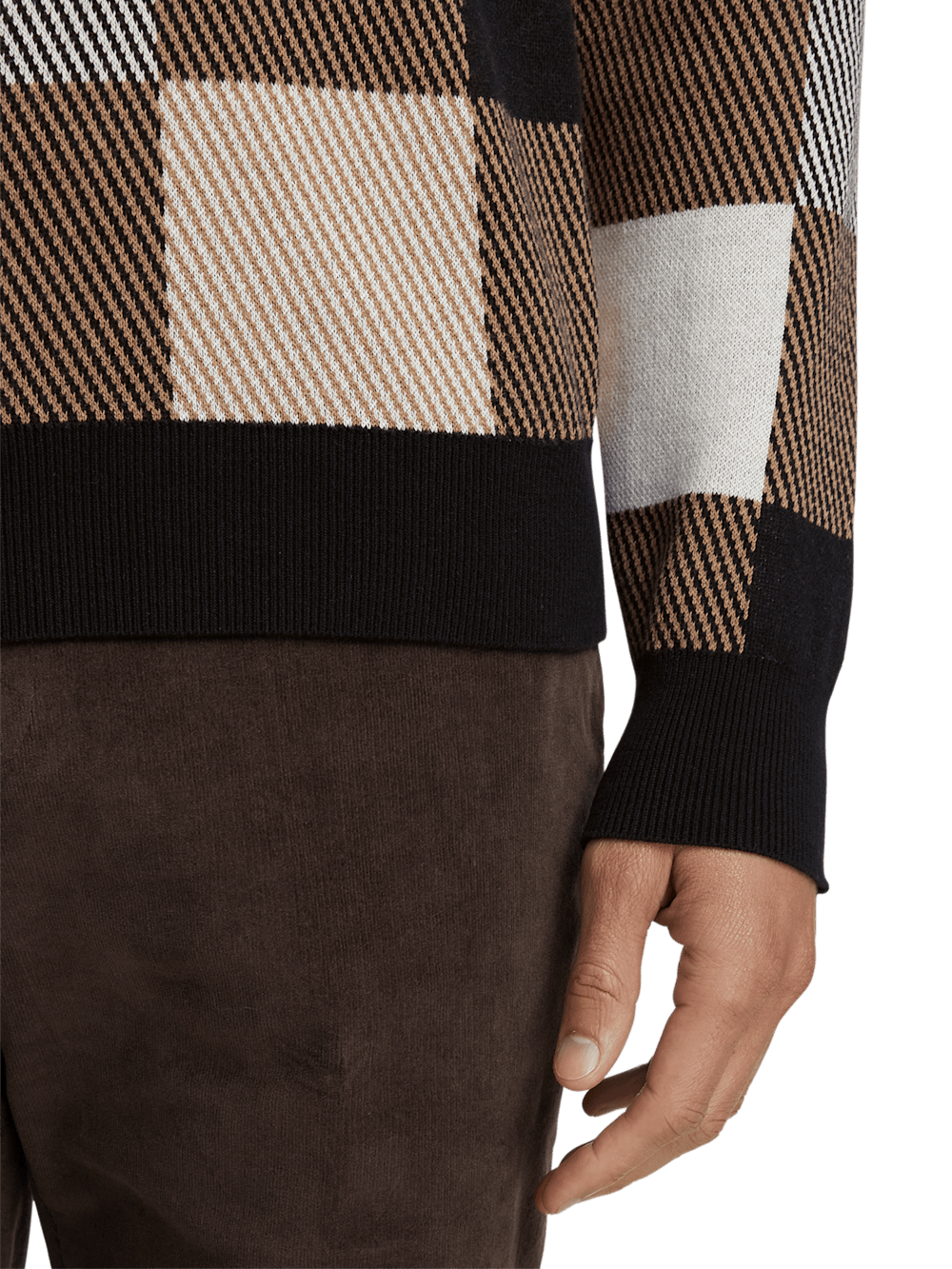 Alternate Image of Cotton Quarter Zip Mock Neck Sweater-3