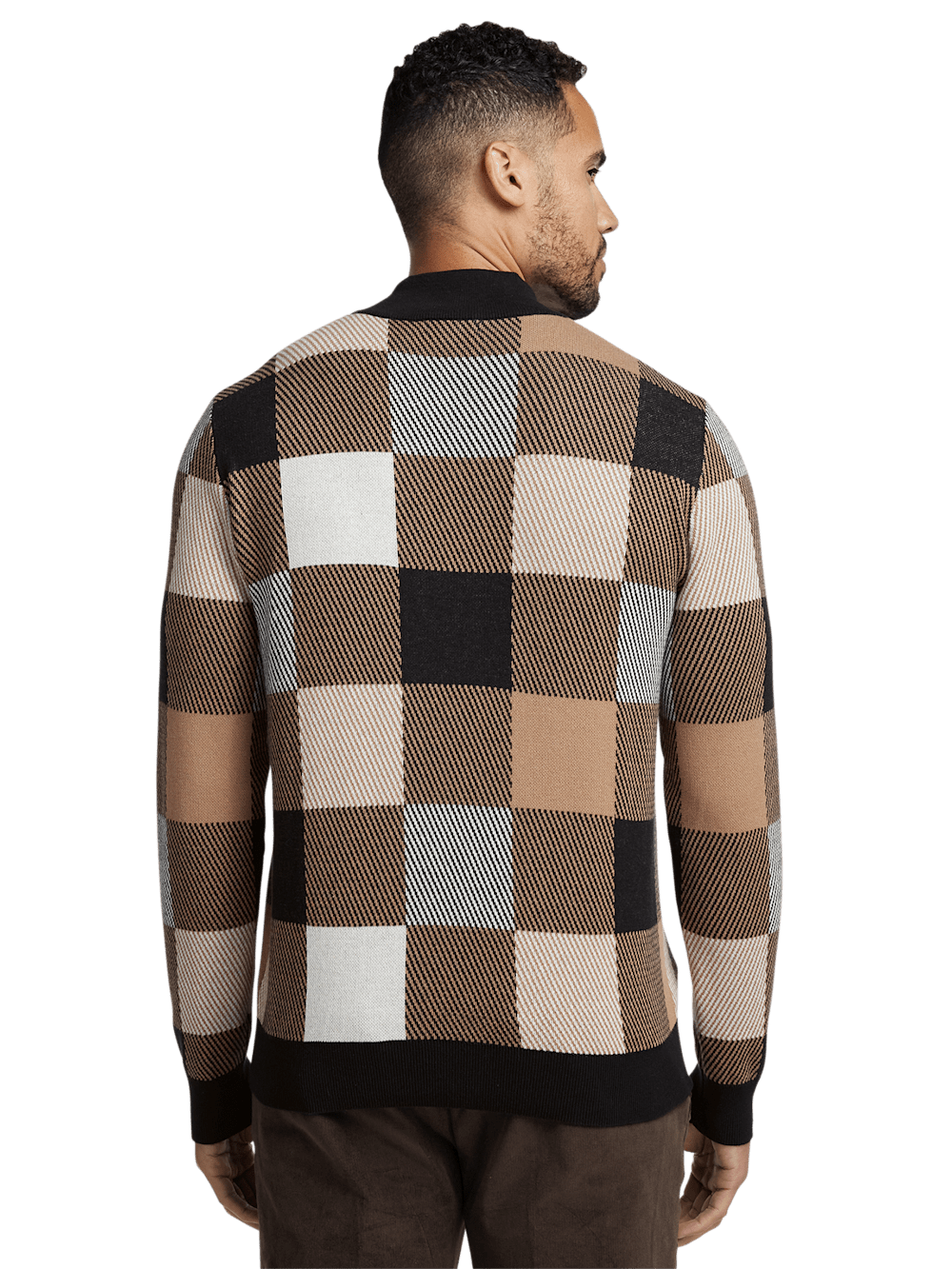 Alternate Image of Cotton Quarter Zip Mock Neck Sweater-4