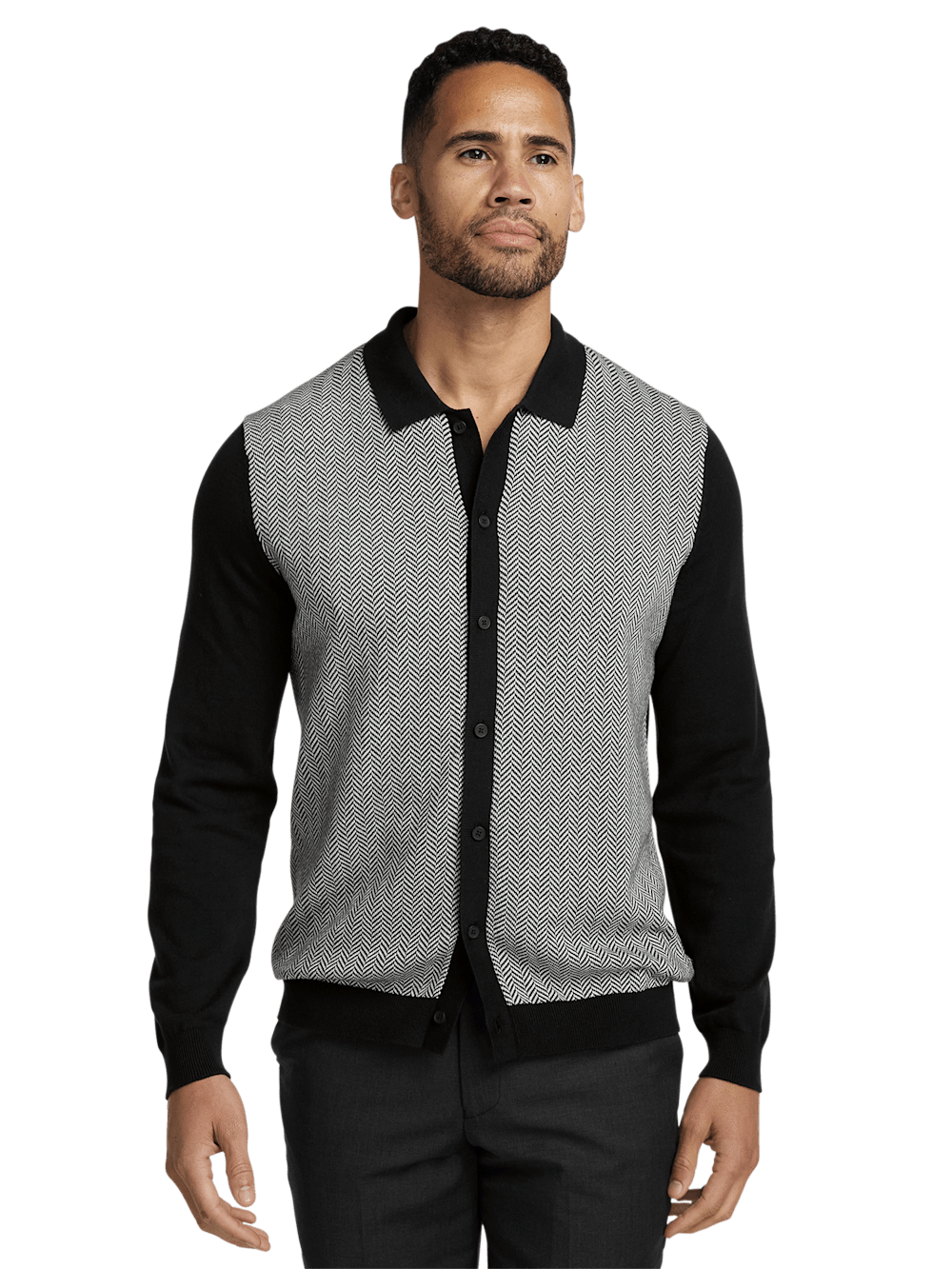 Alternate Image of Cotton Button Front Polo-1