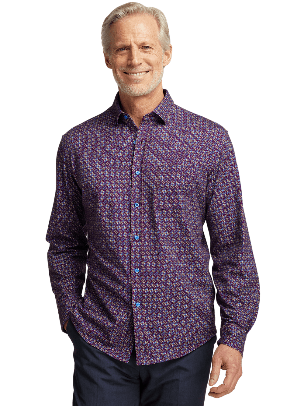 Alternate Image of Cotton Button Front Polo-1