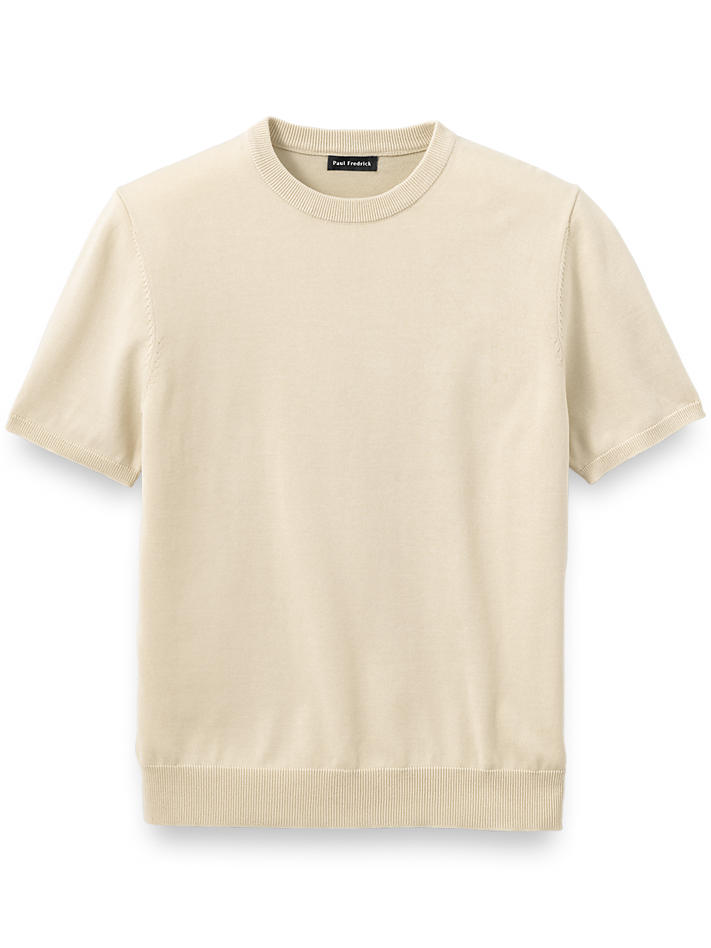 Product Image of Supima Cotton Crew Neck Sweater-Ivory