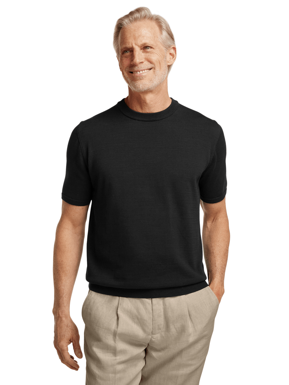 Alternate Image of Supima Cotton Crew Neck Sweater-1