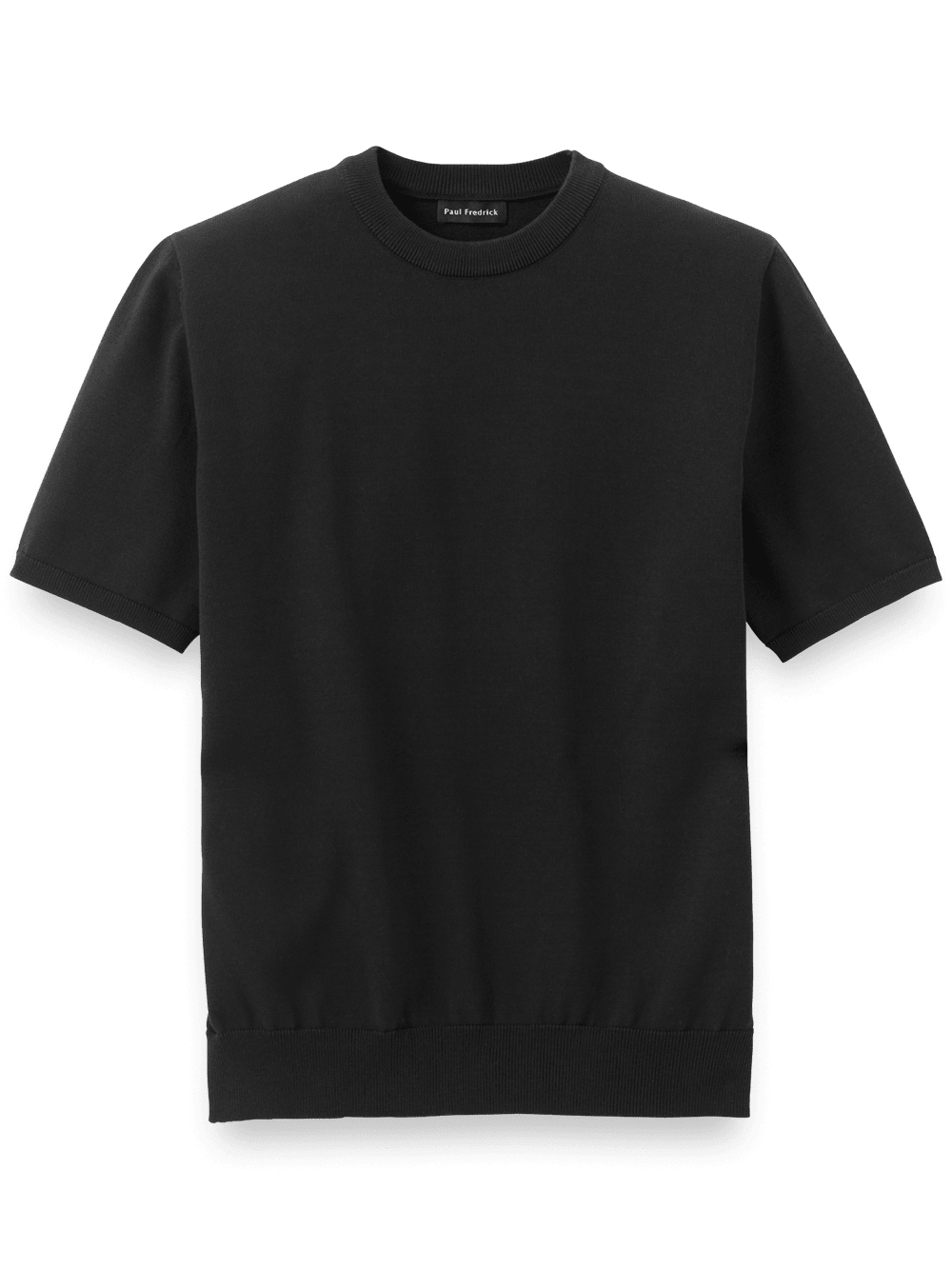 Product Image of Supima Cotton Crew Neck Sweater-Black