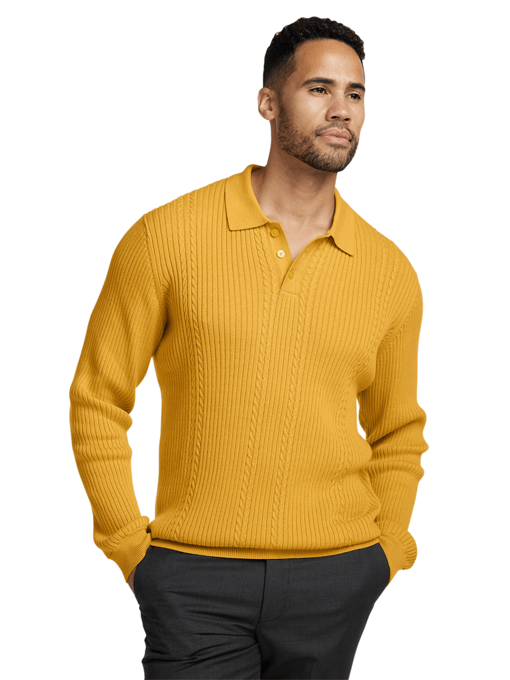 Alternate Image of Cotton Three Button Polo-1