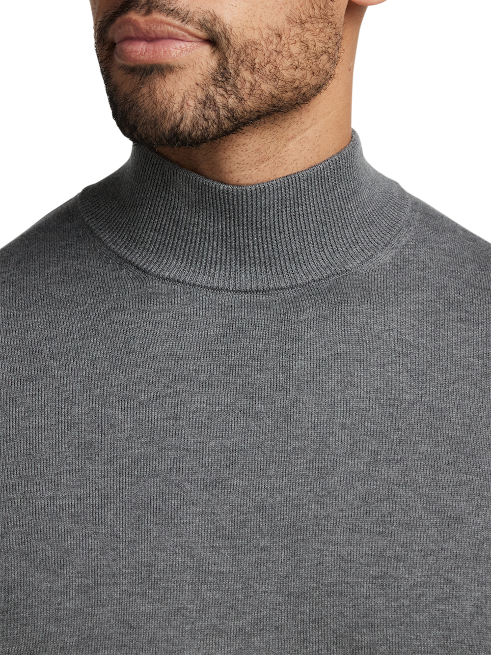 Alternate Image of Supima Cotton Mock Neck Sweater-2