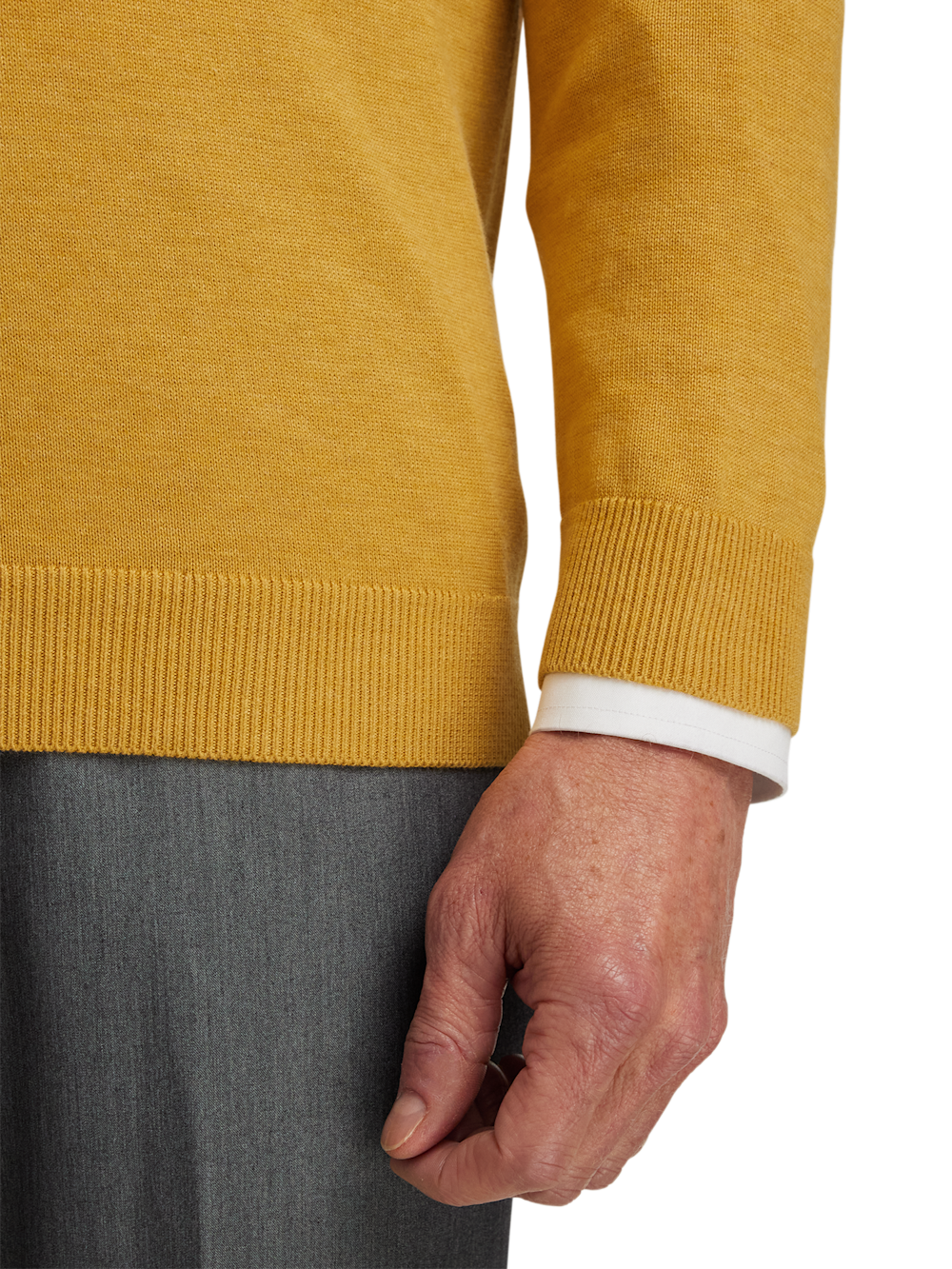 Alternate Image of Supima Cotton V-neck Sweater-3