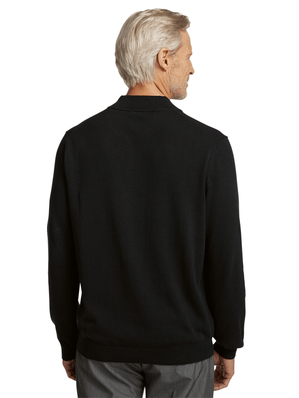 Alternate Image of Cotton Quarter Zip Mock Neck Sweater-4