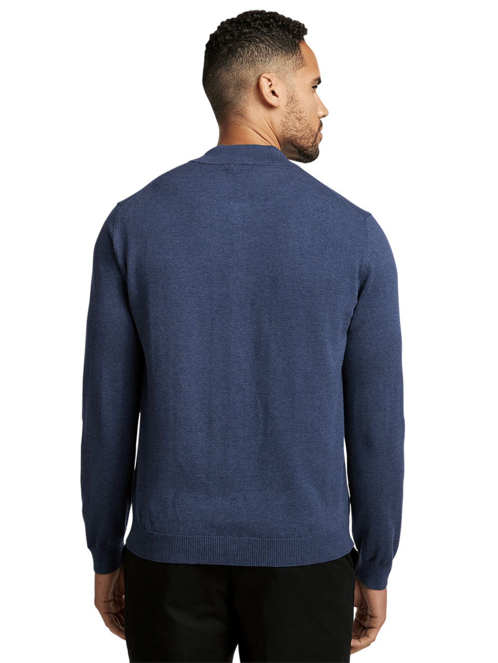 Alternate Image of Cotton Quarter Zip Mock Neck Sweater-4