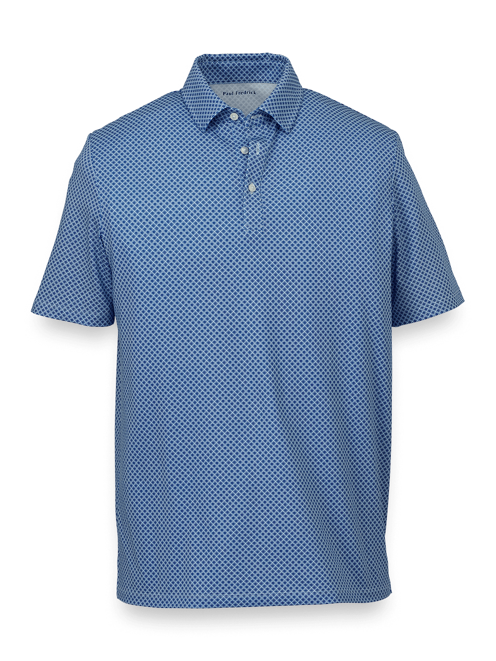 Product Image of Performance Blend Three Button Polo-Blue