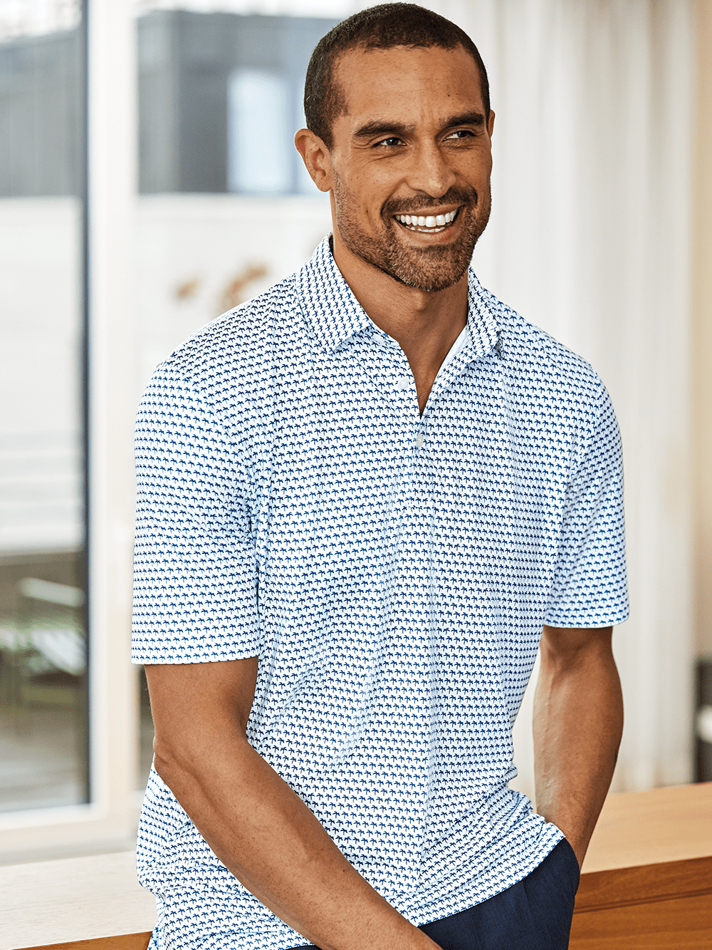 Alternate Image of Performance Blend Three Button Polo-1