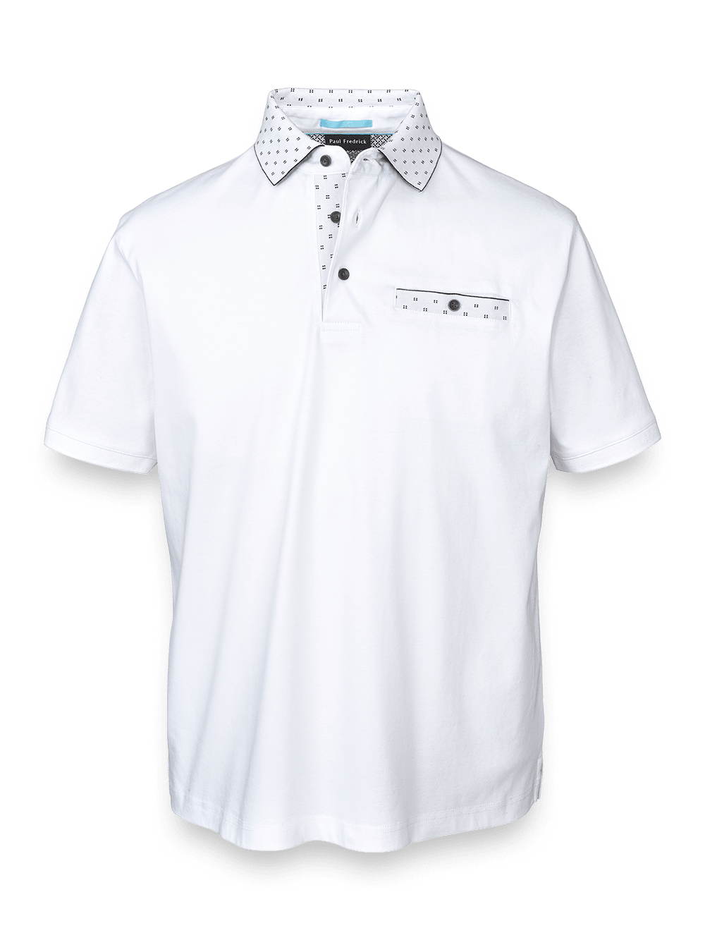 Product Image of Mercerized Cotton Polo-White