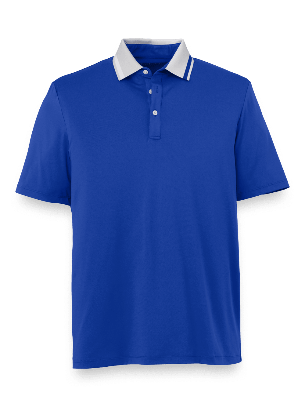 Product Image of Performance Blend Three Button Polo-Cobalt
