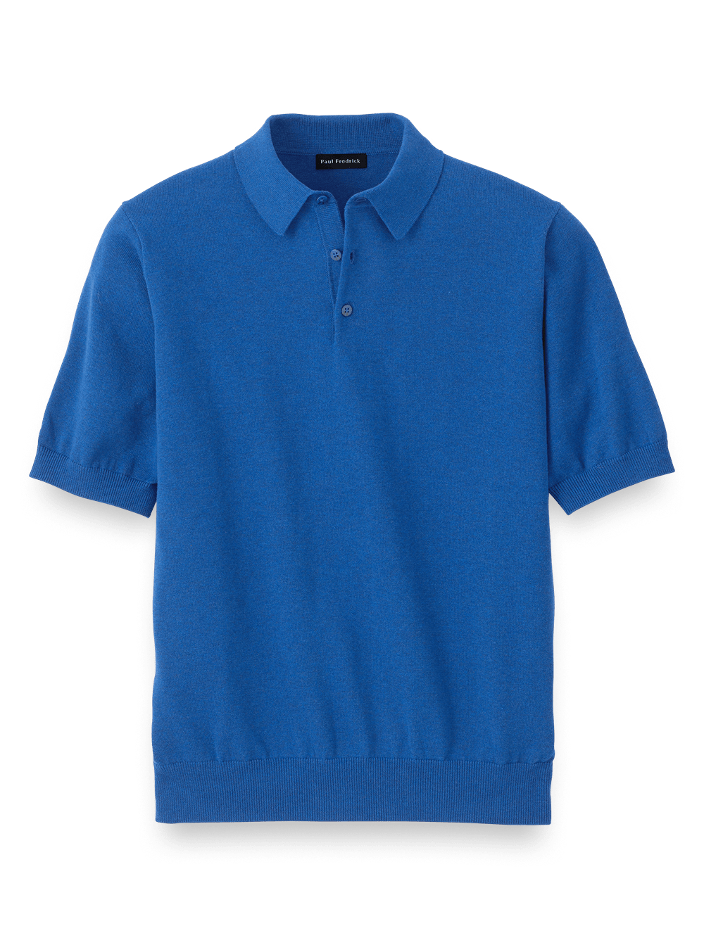 Product Image of Supima Cotton Three Button Polo-Navy