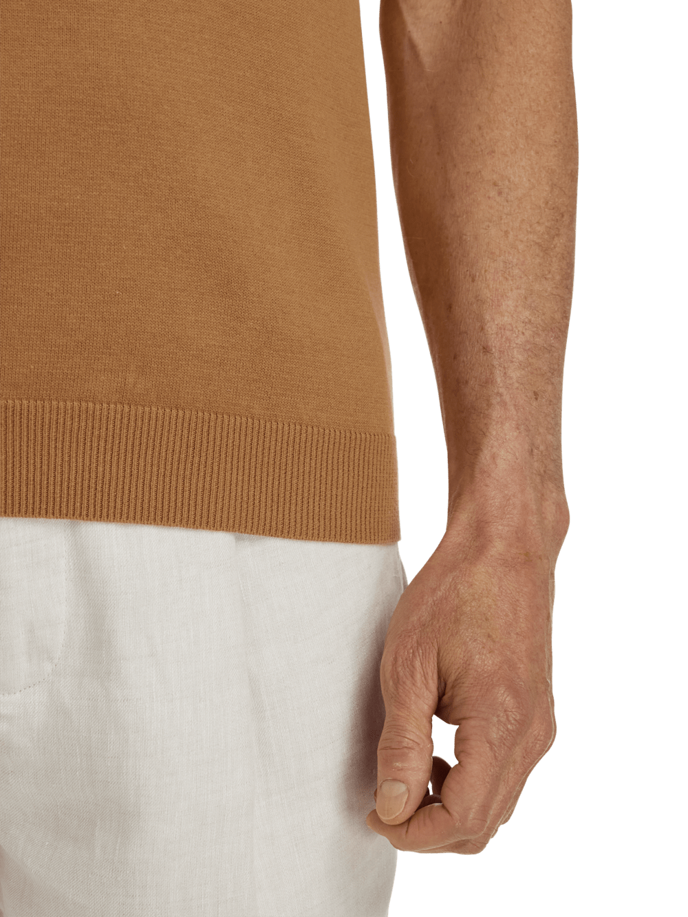 Alternate Image of Cotton Quarter Zip Crew Neck Sweater-3