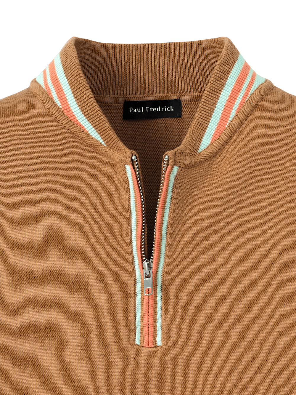 Alternate Image of Cotton Quarter Zip Crew Neck Sweater-5