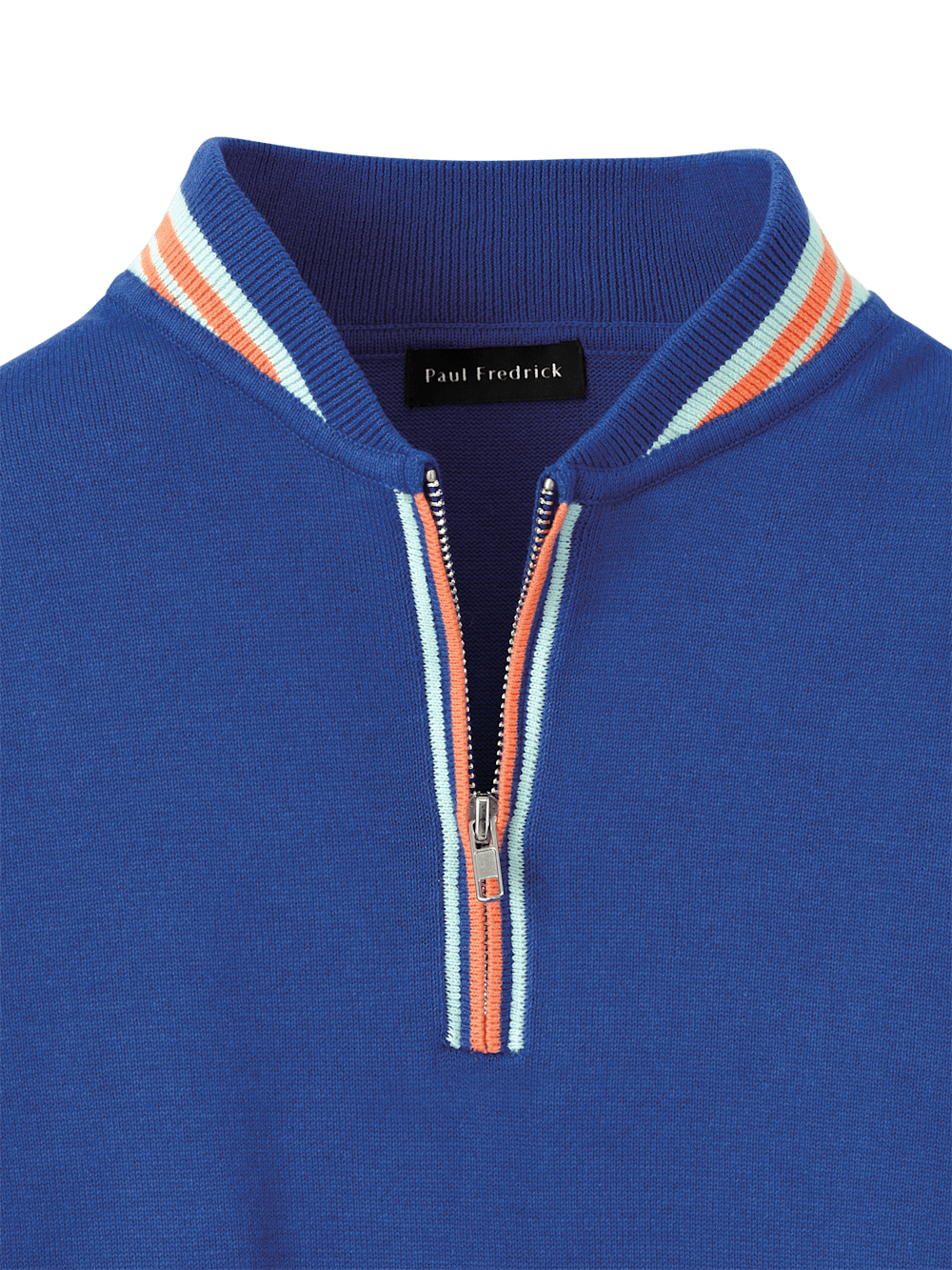 Alternate Image of Cotton Quarter Zip Crew Neck Sweater-5
