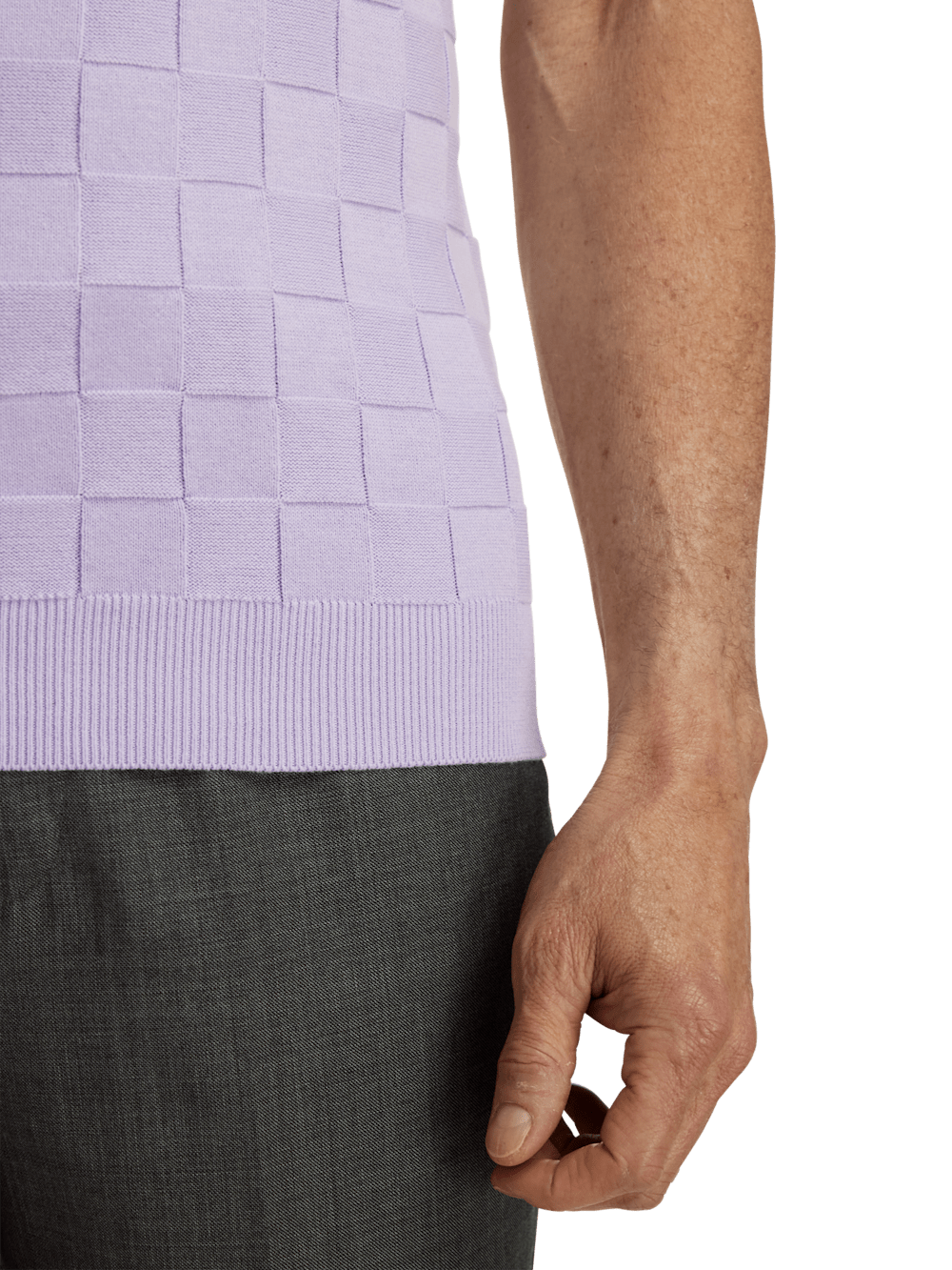Alternate Image of Cotton Three Button Camp Collar Sweater-3