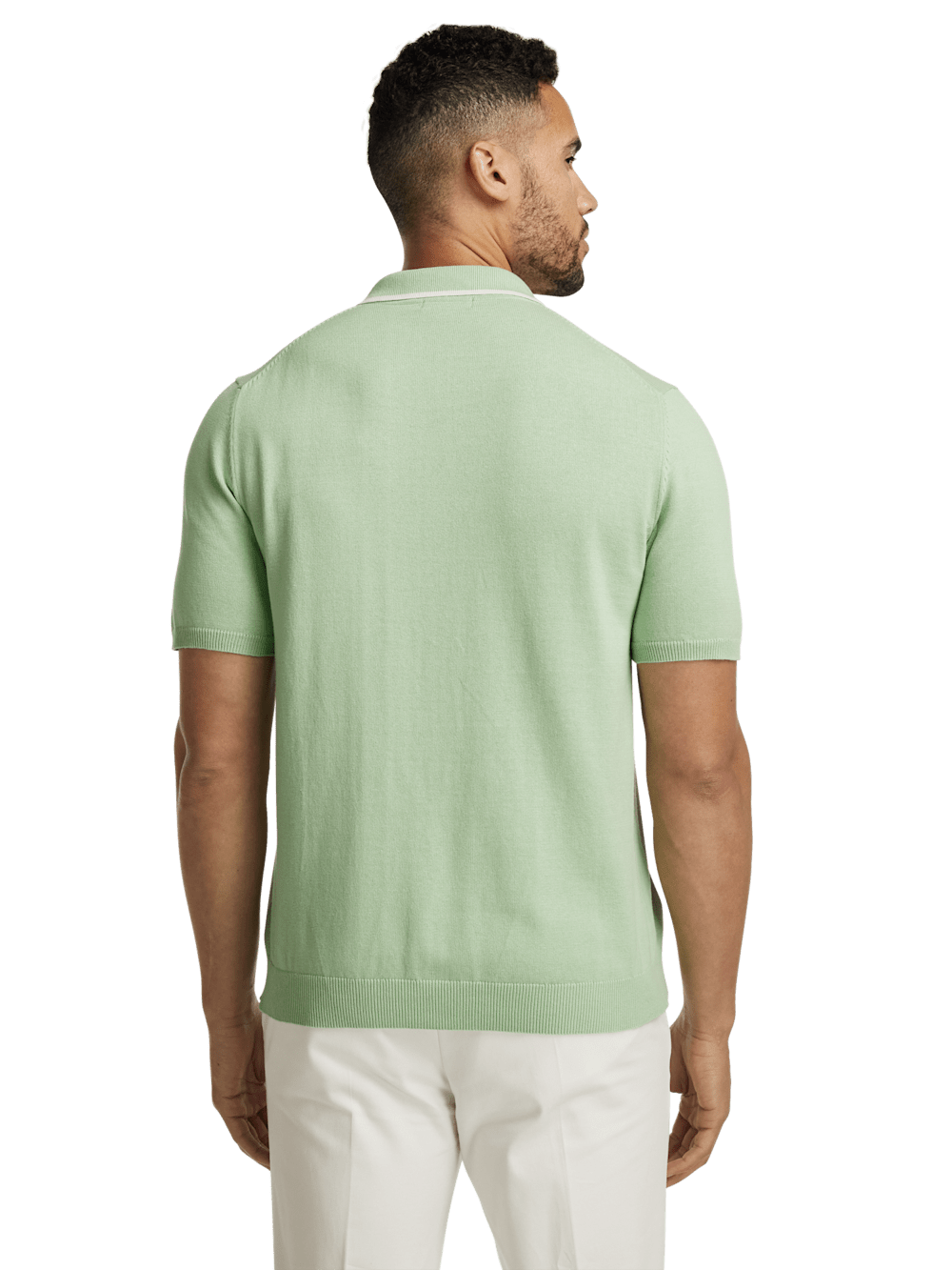 Alternate Image of Cotton Button Front Camp Collar Sweater-4