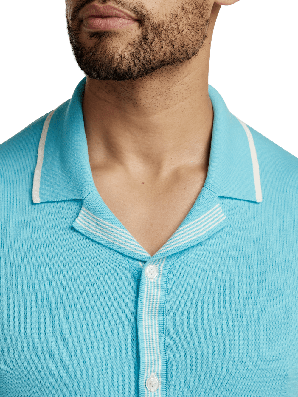 Alternate Image of Cotton Button Front Camp Collar Sweater-2