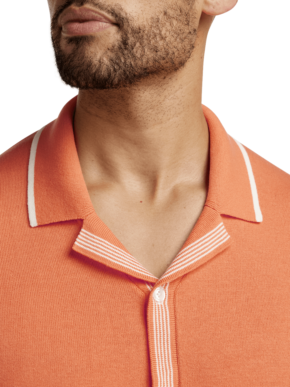 Alternate Image of Cotton Button Front Camp Collar Sweater-2